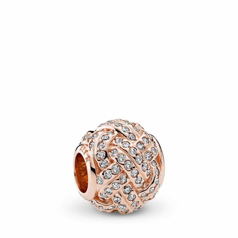 Pandora Rose™ Sparkling Love Knot Charm Egypt PV1706348